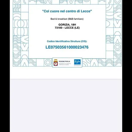Col Cuore In Centro Di Bed & Breakfast *